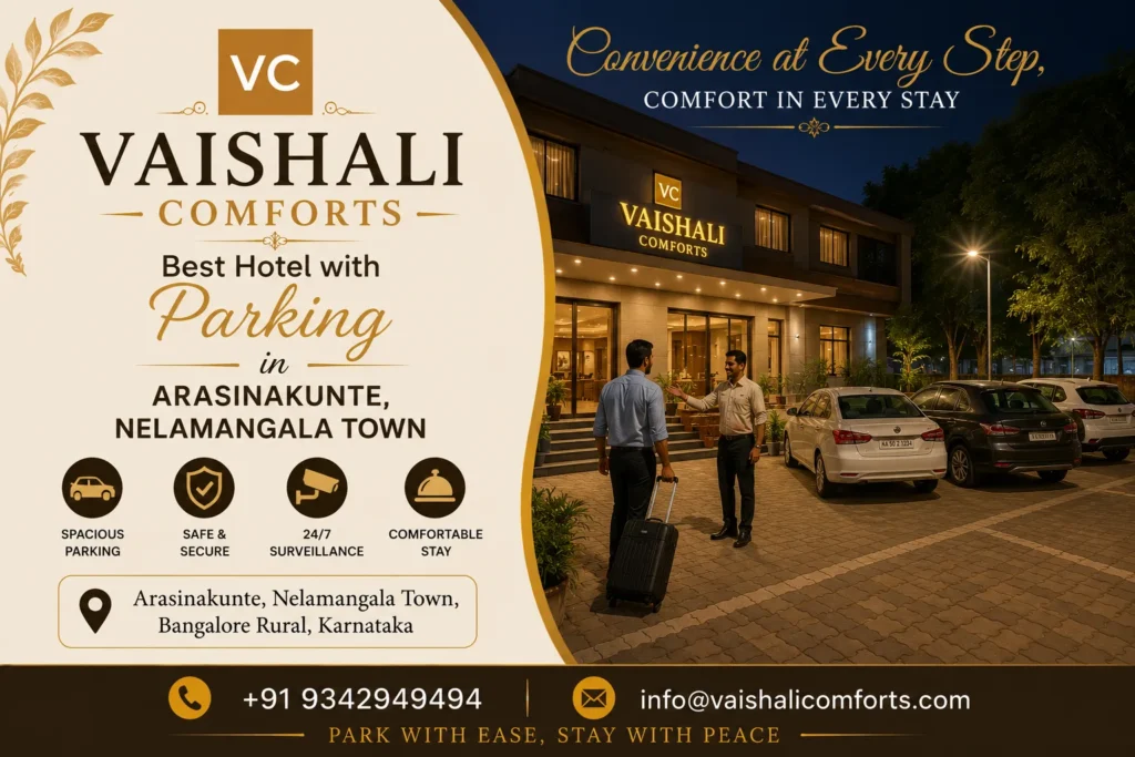 Best Hotel with Parking in Arasinakunte, Nelamangala Town