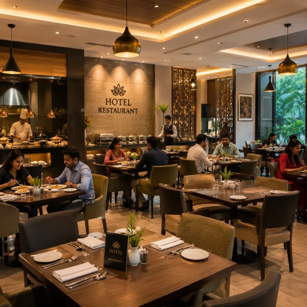 Hotel with Dining Hall in Arasinakunte, Nelamangala Town